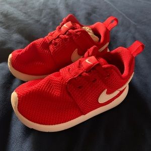 Toddler Nike Roshe One - Red & White